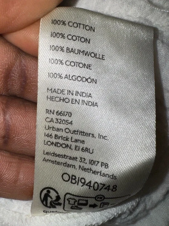 We The Free Cream Gauze Button-Up Puff Sleeve Tunic - Picture 10 of 10